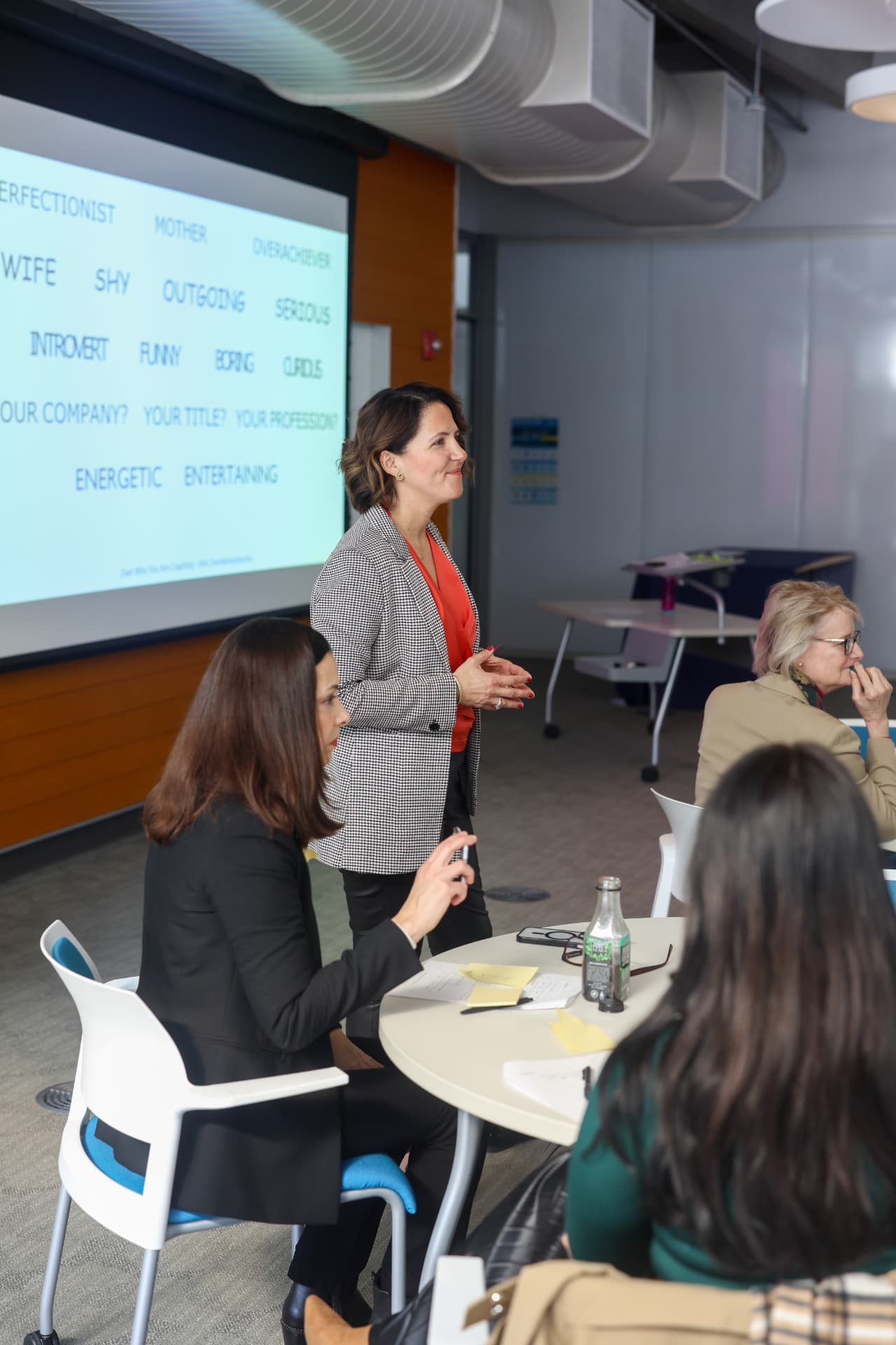 Irini facilitating a workshop with women executives